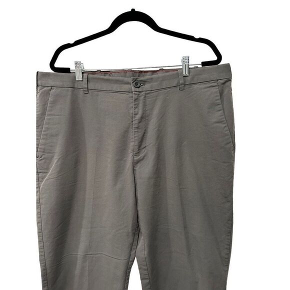 Izod Stretch Chino Straight Pants Gray Men's Size 40x30 - Picture 4 of 13